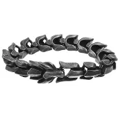 Lykken Viking Fenrir teräsrannekoru 14.6 mm 21 cm