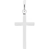 Lykken Crosses valkokultainen ristiriipus / rippiristi 16 x 9 mm