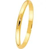 Lykken Exclusive puolipyöreä kultainen kihlasormus sileä 2 mm-175