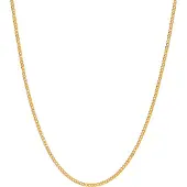 Lykken Basics kultainen panssariketju 1,2 mm 46 cm