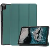 SKALO Nokia T20 Trifold Suojakotelo - Vihreä