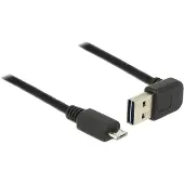 DeLOCK – Cable EASY-USB 2.0 Type-A male angled up / down > USB 2.0 Type Micro-B male 2 m (83536)