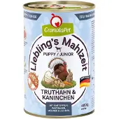 Granatapet 6x400g Junior suosikkiateria kalkkuna & kani märkäruoka
