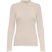 JDY Jdyfransiska Life L/S Hi-Nck Top Jr Noos - White - XL