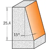 Cmt Viistejyrsin ; S=1/2''; D=9,5/23''