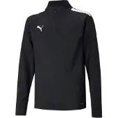 Puma Urheilullinen collegepaita 'TeamLiga 14' musta / valkoinen