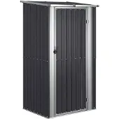 vidaXL Puutarhavaja antrasiitti 118,5x97x209,5 cm galvanoitu teräs