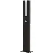 LUCANDE Virgalia LED-projektorivalaisin, liiketunnistin, 65 cm, IP54, Musta, Alumiini, Moderni