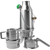 Kelly Kettle Trekker Kit, stainless steel, one-person cooking set