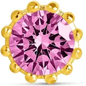 Lempikoru Nuppu tappikorvakoru pinkki kullattu 5307606000