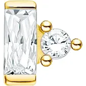 Thomas Sabo korvakoru stud white stone gold H2186-414-14