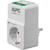 Schneider Electric essential surgearrest pm1wu2 surge protector ac 230v output connectors 1 germany white
