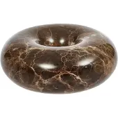 Oyoy Living Design Savi Marble Candleholder - Small - Brown - Ø 10 CM