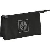 Safta Triple The Mandalorian Teen Pencil Case Musta Mies