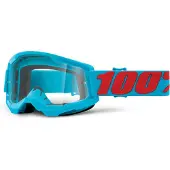 100% Strata 2 -huippukokous Motocross-lasit, vaaleansiniset unisex
