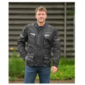 Büse Bari Tekstiilitakki Musta/Antrasiitti Miehet, size 52