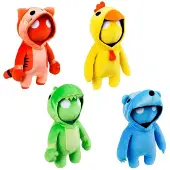 Gang Beasts P.M.I. Gang Beasts Joustava Pehmolelu 40cm (S1) (Punainen) (GB7055A)