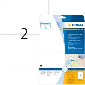 Herma 4683, Läpinäkyvä, Itse kiinnittyvä tulostintarra, A4, Laser, Kiinteä, Matta