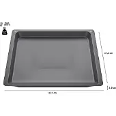 Bosch HEZ632070 emaloitu uunipelti, musta