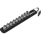 Wera hylsysarja 1/4", 6-kulmainen, DIN 3124 / ISO 2725, 10 osaa