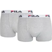 FILA Bokserishortsit meleerattu harmaa / punainen / musta / valkoinen | XXL | male