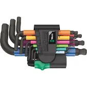 Wera 950/9 kuusiokoloavainsarja Compact monivärinen