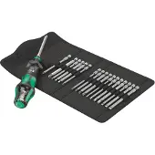 Wera Ruuvimeisselin kädensija Kraftform Kompakt Turbo Imperial 1 + ruuvivääntimen päät