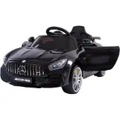 Mercedes Azeno Mercedes AMG GTR 2x12V musta sähköauto
