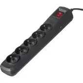 ActiveJet musta jatkojohto johdolla ACJ COMBO 5G 1,5M/BEZP.AUTO/CZ
