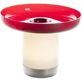 Artemide Design-pöytävalaisin Bontà, himmennettävä, Punainen, Olohuone/ruokailutila, Lasi, Design