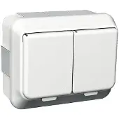 Schneider ELECTRIC EXXACT PISTORASIA PINTA 2-OSAINEN IP44 JOUSILIITOS VALKOINEN (WDE002292)