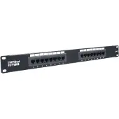 Trendnet 16-port Cat6 Unshielded Patch Panel, 10/100/1000Base-T(X), Gigabitti Ethernet, Cat6, ANSI/EIA/TIA 568-B.2-1 ISO/IEC 11801 (TC-P16C6)