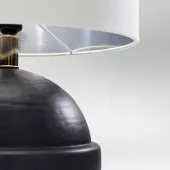 Kare Design-pöytävalaisin Kalahari, Alumiini/harmaa/sinkki, Olohuone/ruokailutila, Lasi, Design