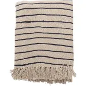 Bloomingville Eia Plaid, Natur, Genanvendt Bomuld - Beige - 150X120CM