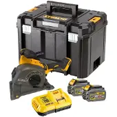 DeWalt Akkukäyttöinen kulmahiomakone DCG200T2-QW; 54 V; 2x6,0 Ah akku