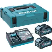 Makita Tarvikesarja 191J97-1; 40 V; 2x4,0 Ah akku + laturi DC40RA