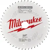 Milwaukee Katkaisuterä puulle Milwaukee; 216x2,8x30,0 mm; Z48