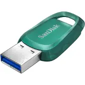 SanDisk Ultra Eco USB 3.2 Gen 1 128 Gt -muistitikku, vihreä