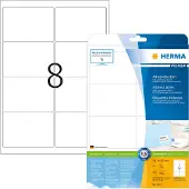 Herma 5077, Valkoinen, Paperi, Laser/Inkjet, Matta, Kiinteä, Pyöristetty suorakulmio