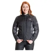 FASTWAY T-2203 Naisten Touring Takki Musta/Harmaa Naiset, size 23