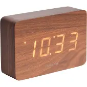 Karlsson Alarm Clock Square - Brown - Ø15CM