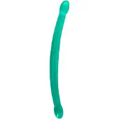 Realrock Non Realistic double Dong - 17''/ 42 cm, Turkoosi