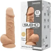 Silexd - Tekopenis 8,5" premium silikoni, isokokoinen, aito ulkonäkö, laadukas, vaalea
