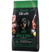 Fitmin 2x12kg Dog For Life Mini, lammasta ja riisiä koiran kuivamuonaa