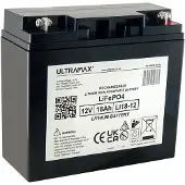 Ultramax LiFePO4 12V 18Ah akku