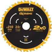 DeWalt DT20432 210mm 24T pyörösahanterä