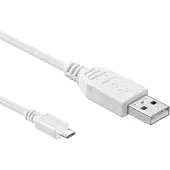 Pro USB-A <-> USB Micro-B - 2m - Valkoinen
