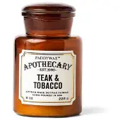 PADDYWAX Apothecary Teak & Tabacco tuoksukynttilä 226 g