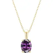 Lykken Symbols birthstone kaulakoru helmikuu 42+3cm