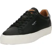 Pepe Jeans for man. PMS30930 Yogi Original leather trainers black (41), Flat, Laces, Casual